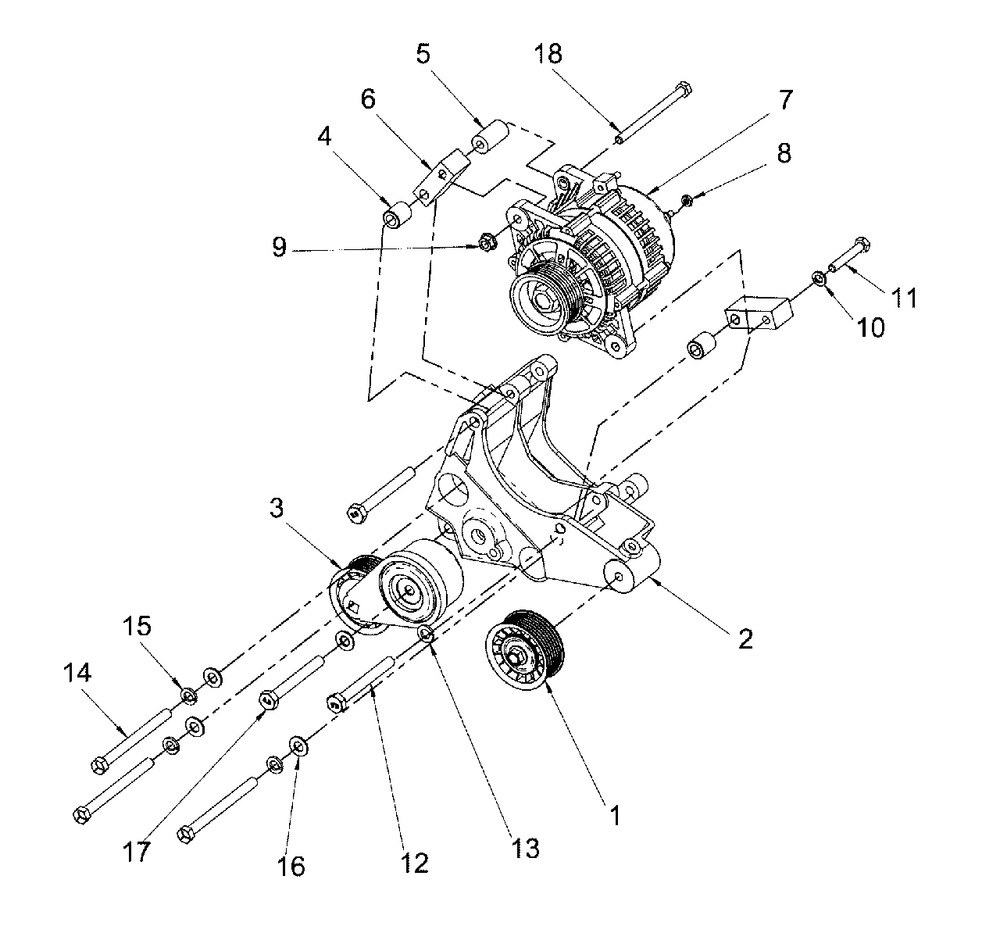 Engine Service Parts - Alternator Diagram and Parts List for 076138-00  Briggs and Stratton Generator